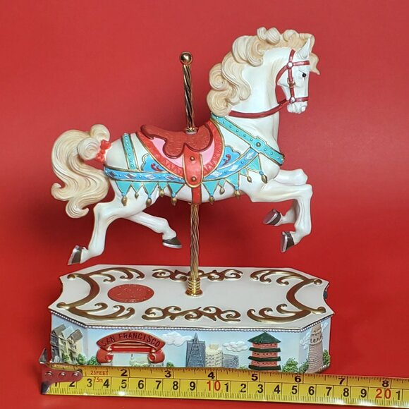 Carousel Horse Music Box - San Francisco Music Box Company Ltd. Ed. 333/7500 ✨ - Picture 7 of 11